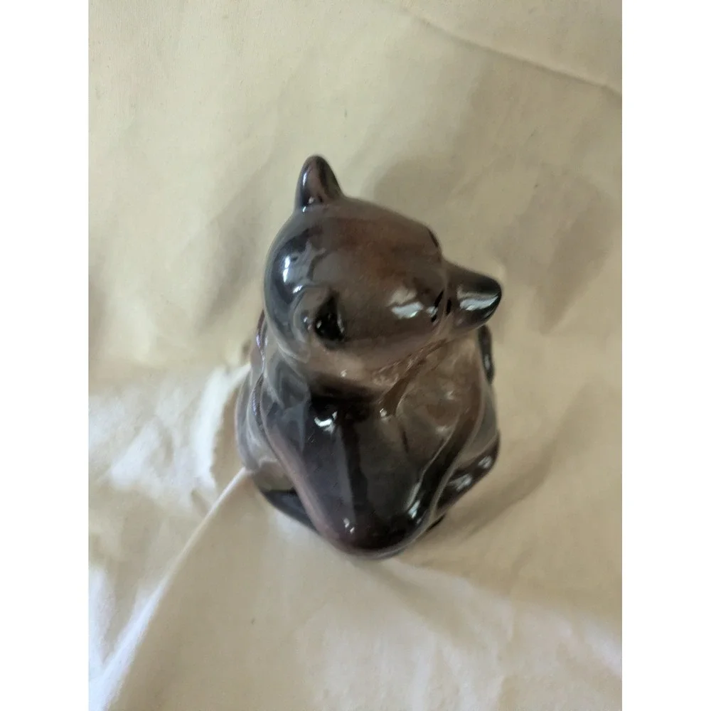 McCoy Big Brown Hungry Bear Classics Ceramic Cookie Weird Jar As Is